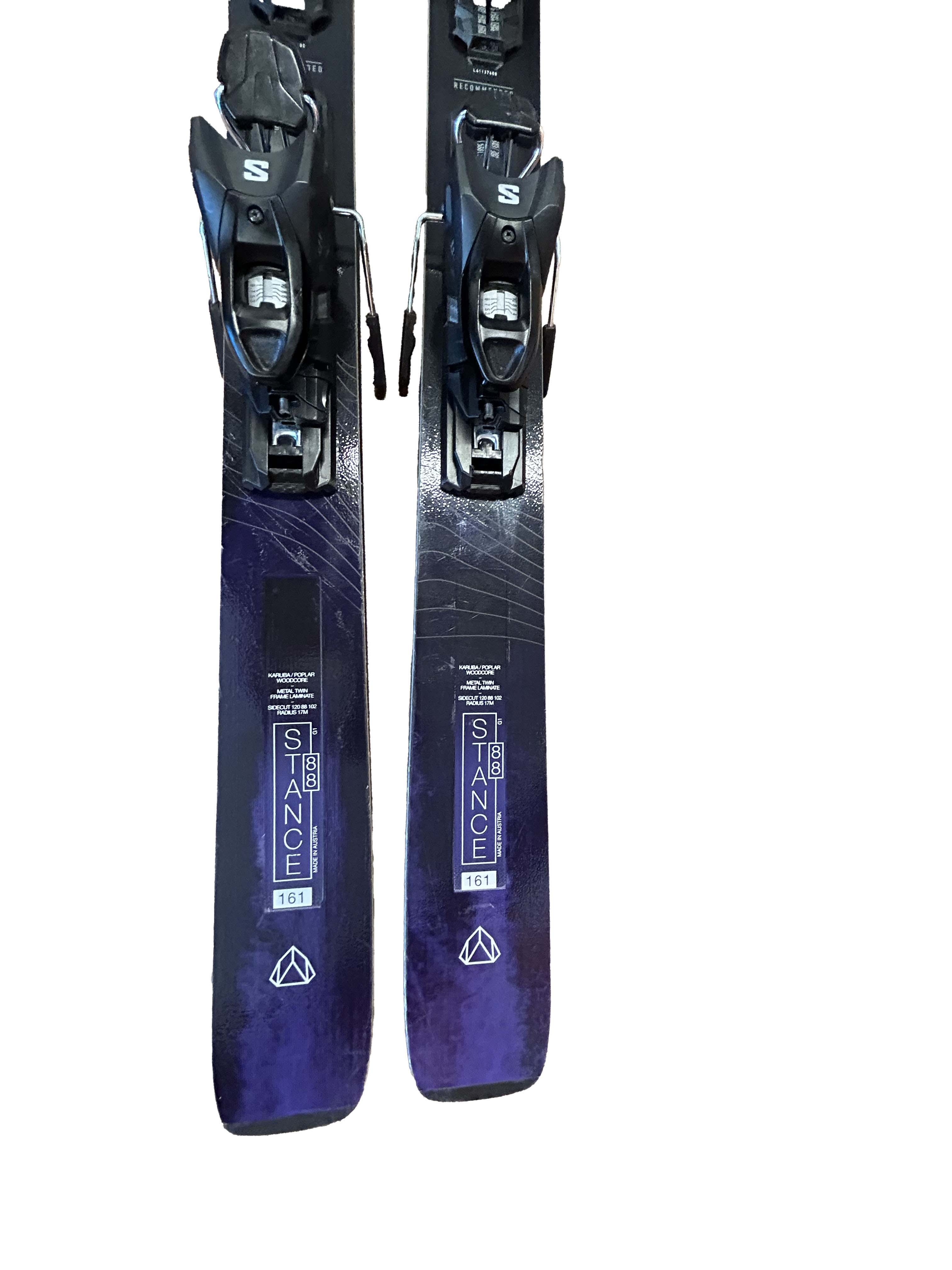 Salomon Stance 88 Skis With Salomon 3M 10 bindings - 161cm (B)