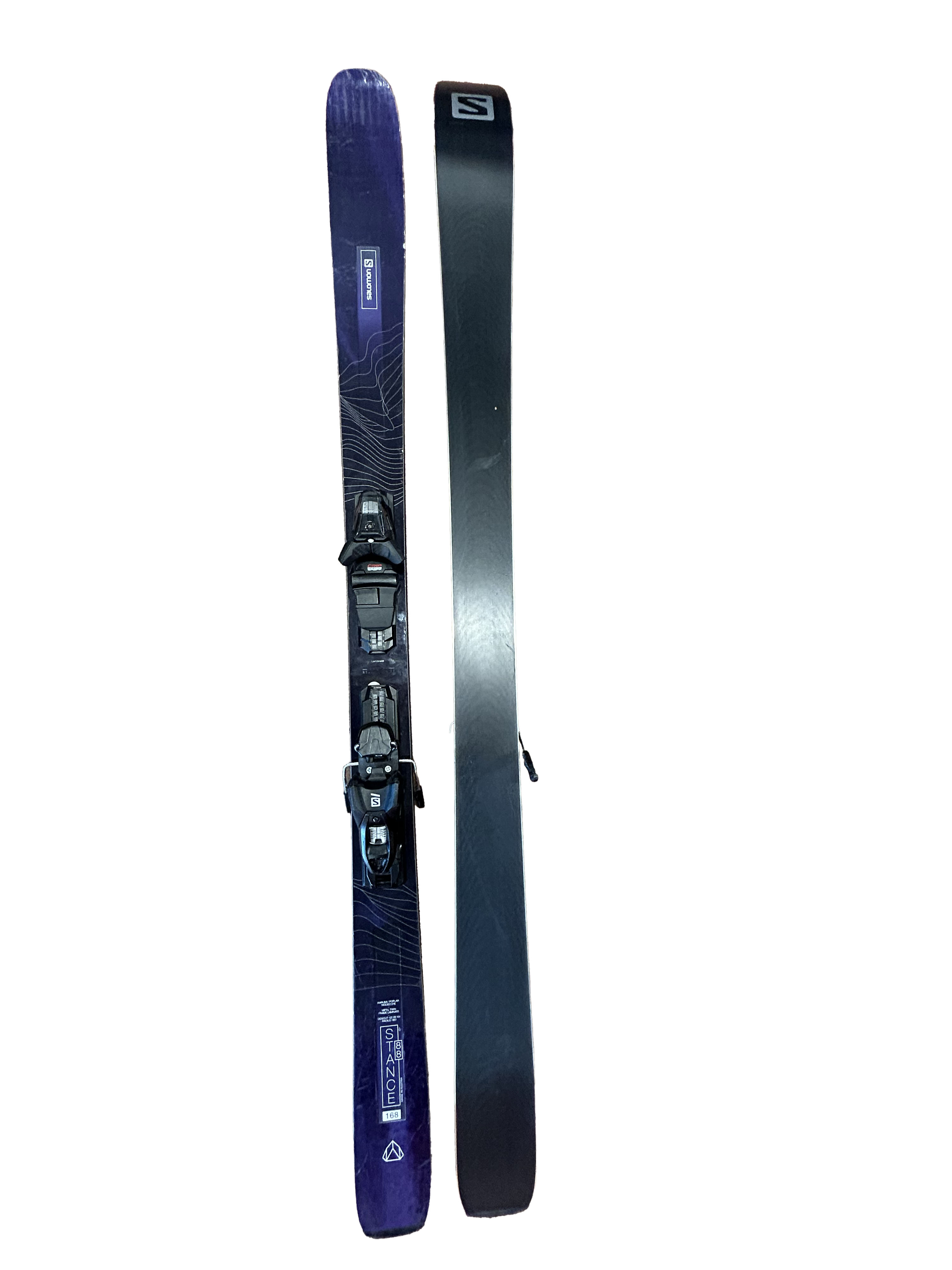 Salomon Stance 88 Skis With Salomon 3M 10 Bindings - 168cm (A)