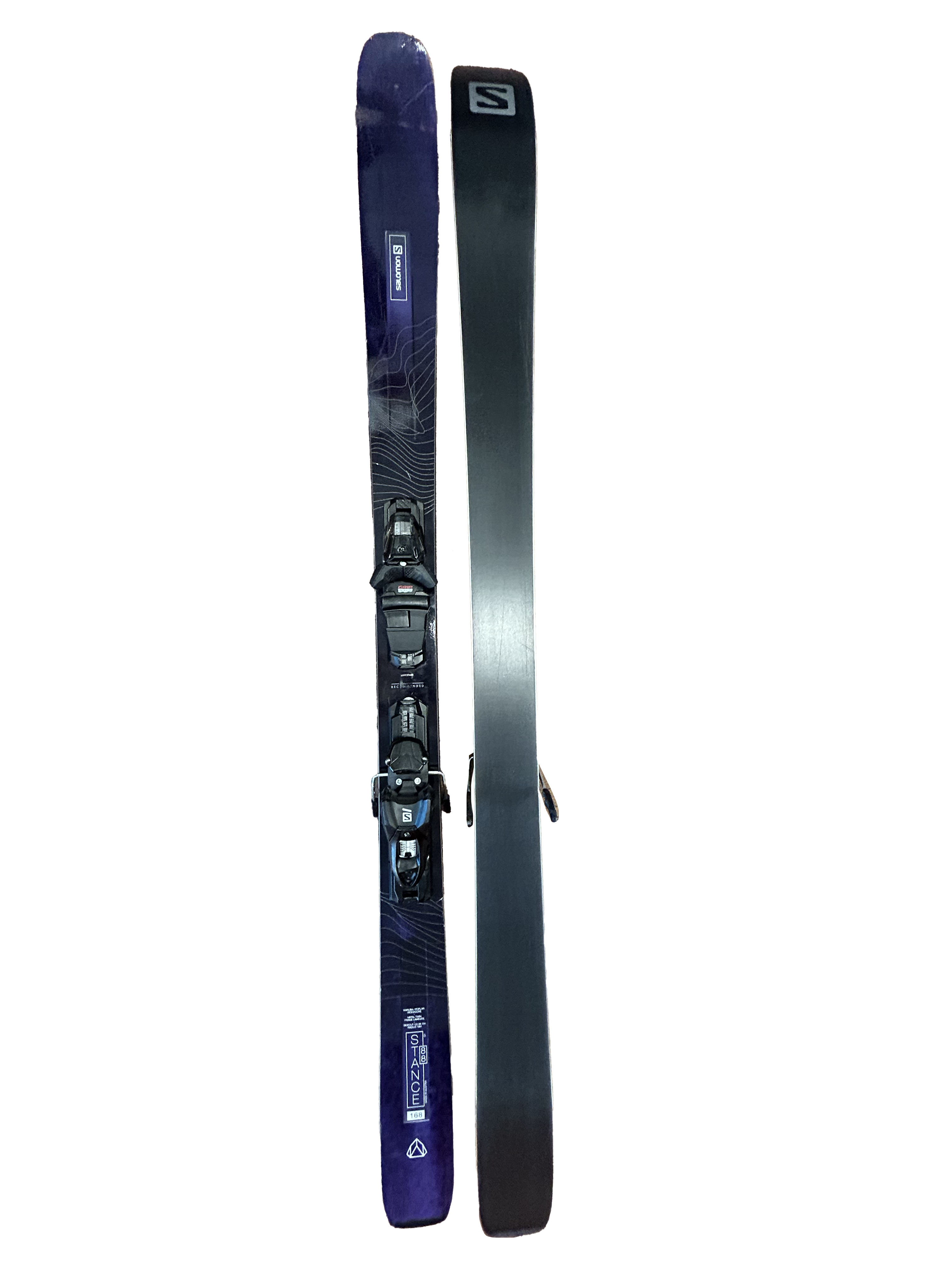 Salomon Stance 88 Skis With Salomon 3M 10 Bindings - 168cm (B)