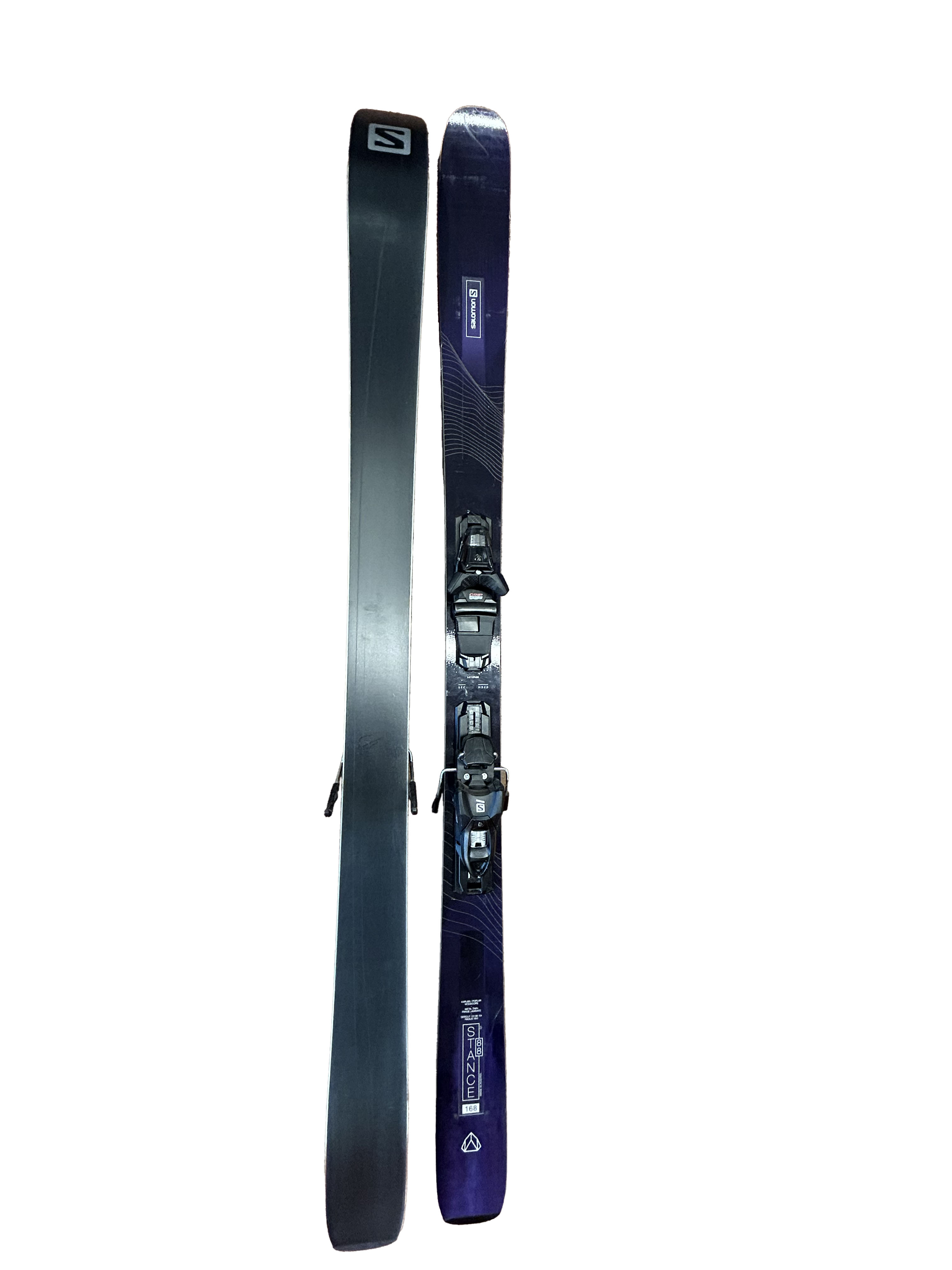 Salomon Stance 88 Skis With Salomon 3M 10 Bindings - 168cm (B)