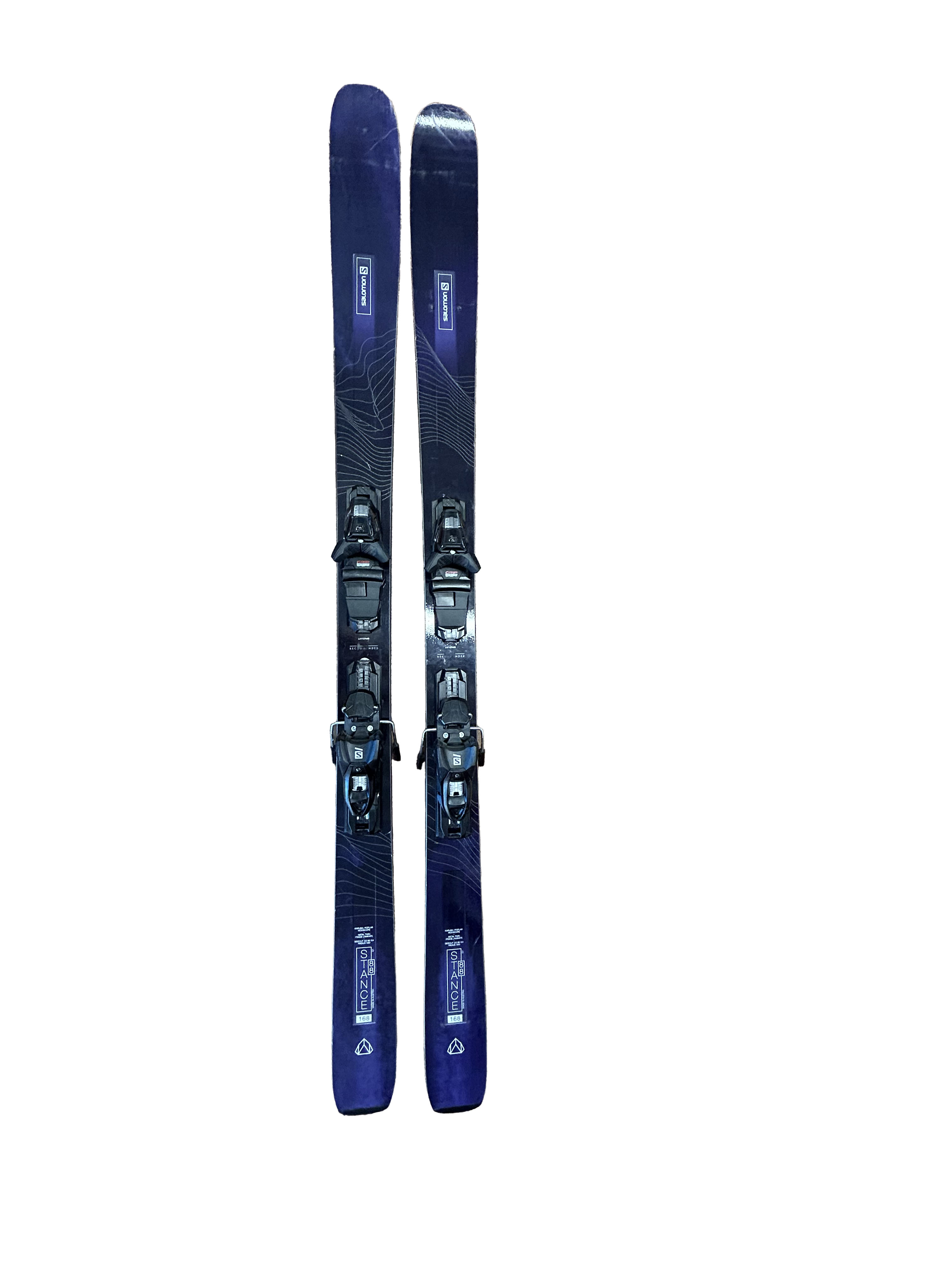 Salomon Stance 88 Skis With Salomon 3M 10 Bindings - 168cm (B)