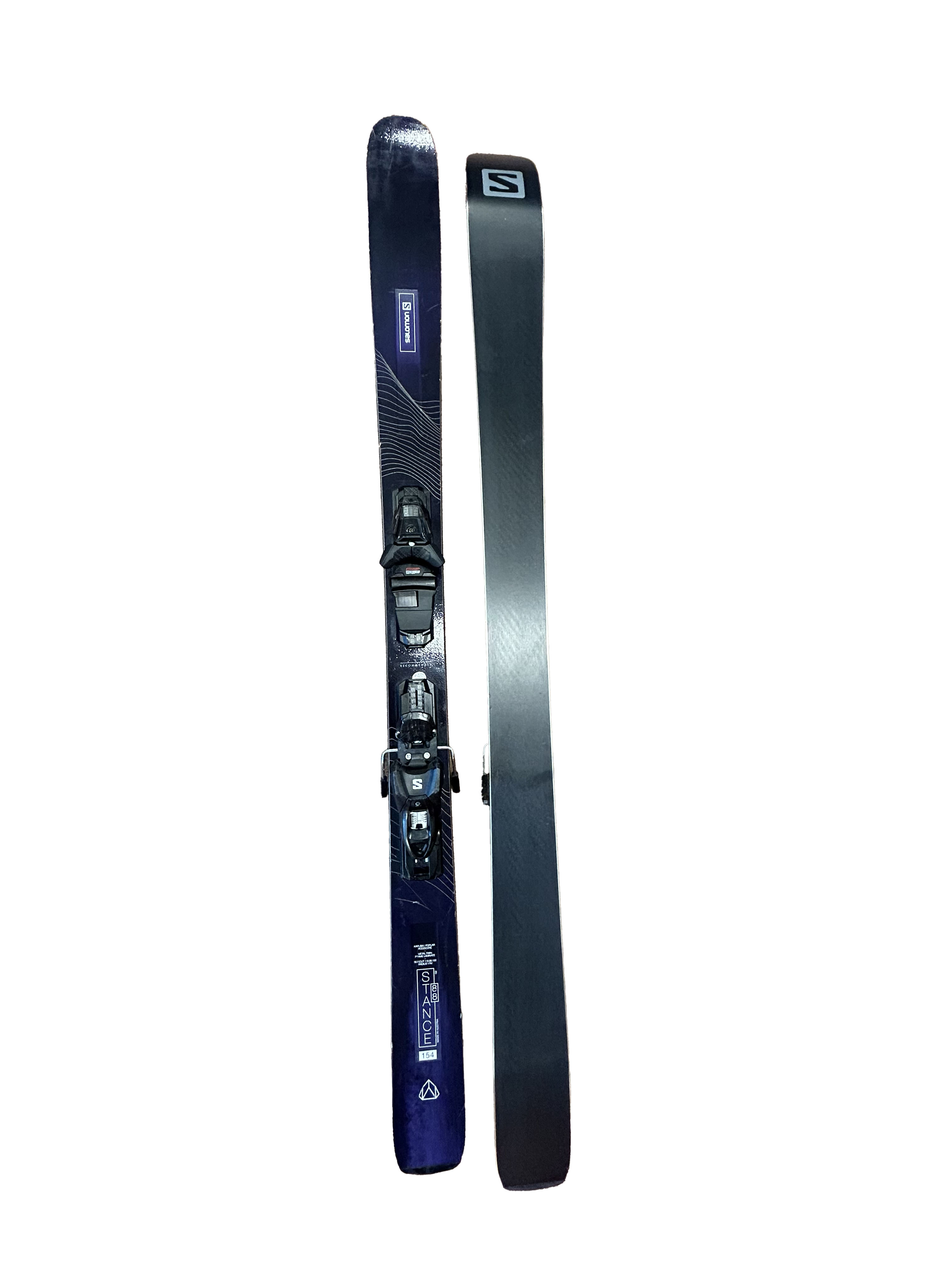 Salomon Stance 88 Skis With Salomon 3M 10 Bindings - 154cm (A)