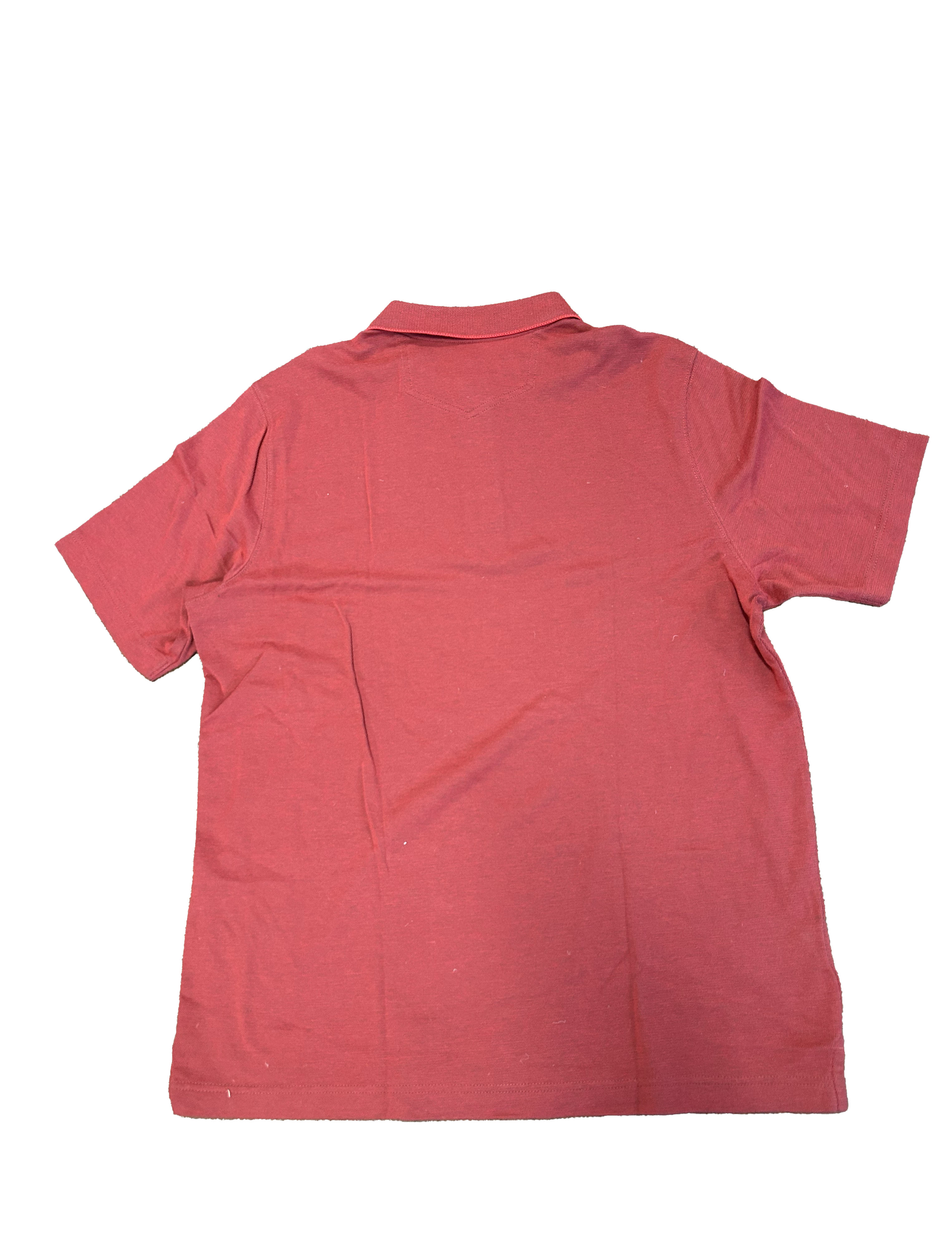 Eddie Bauer Short Sleeve Red w/ 1/4 Button Mens Med