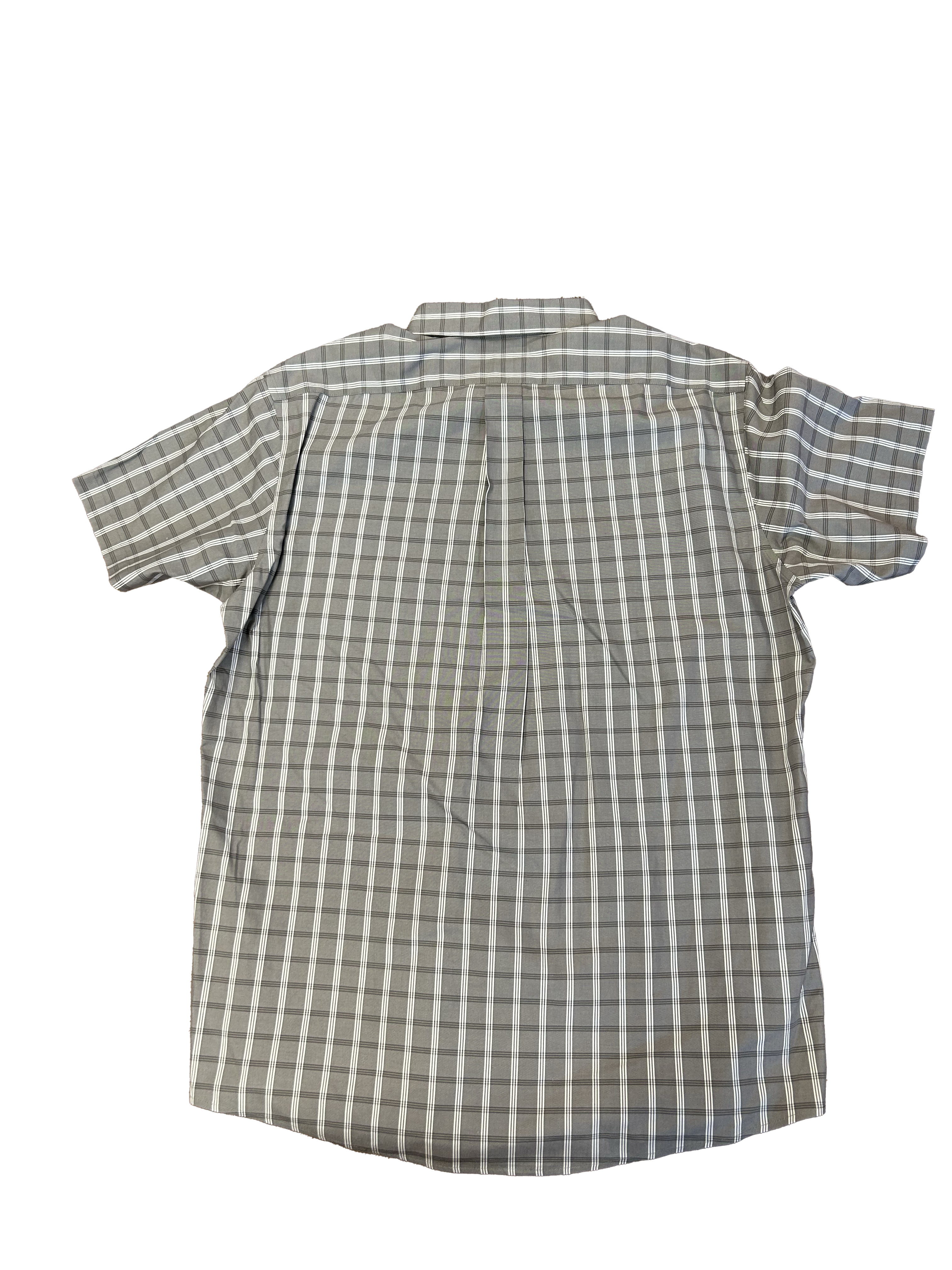 Eddie Bauer Classic Fit Grey Button Up (Mens Lg)