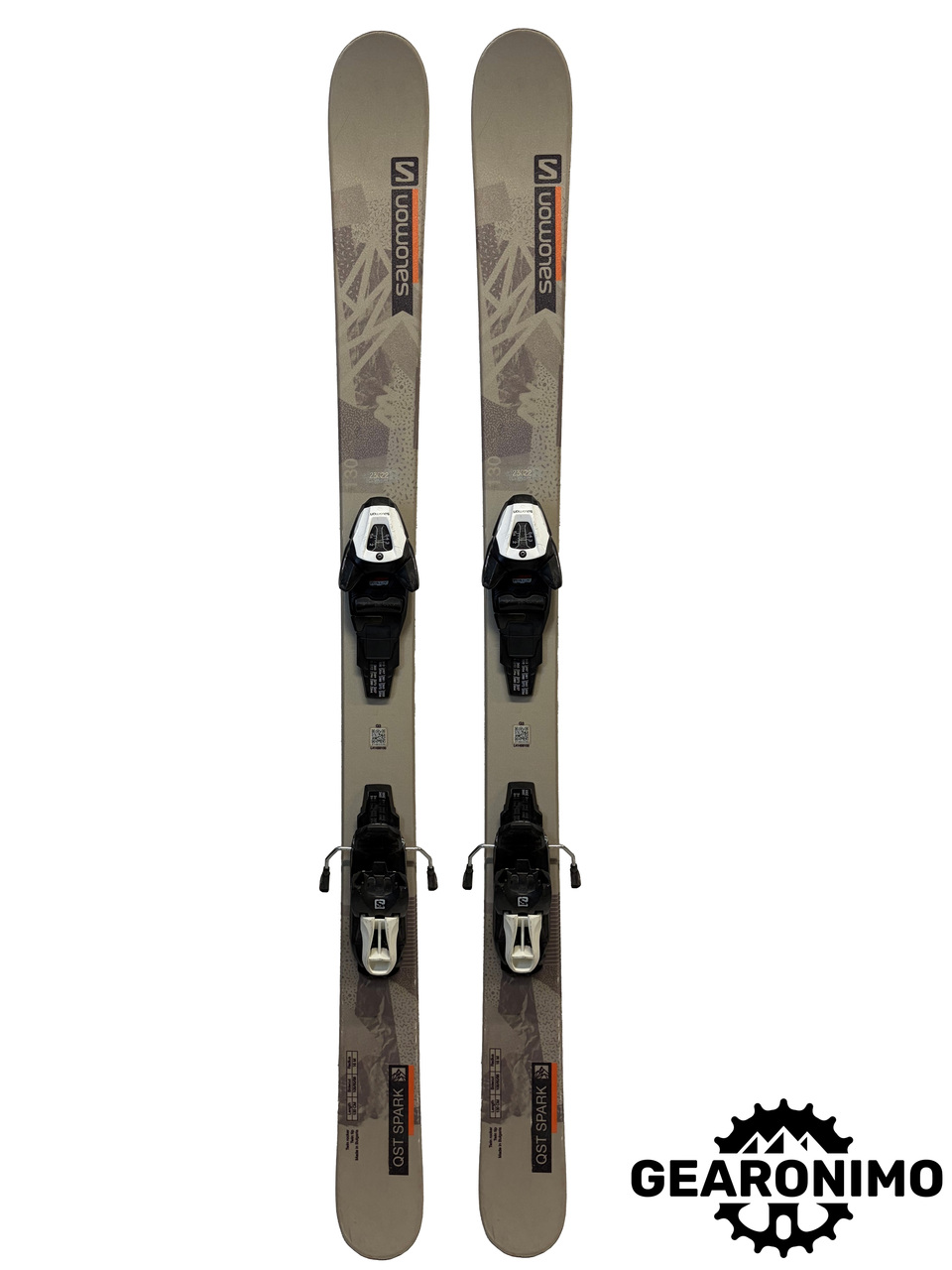 Salomon QST Spark Kid Skis With Salomon L6 Bindings - Multiple Sizes Available