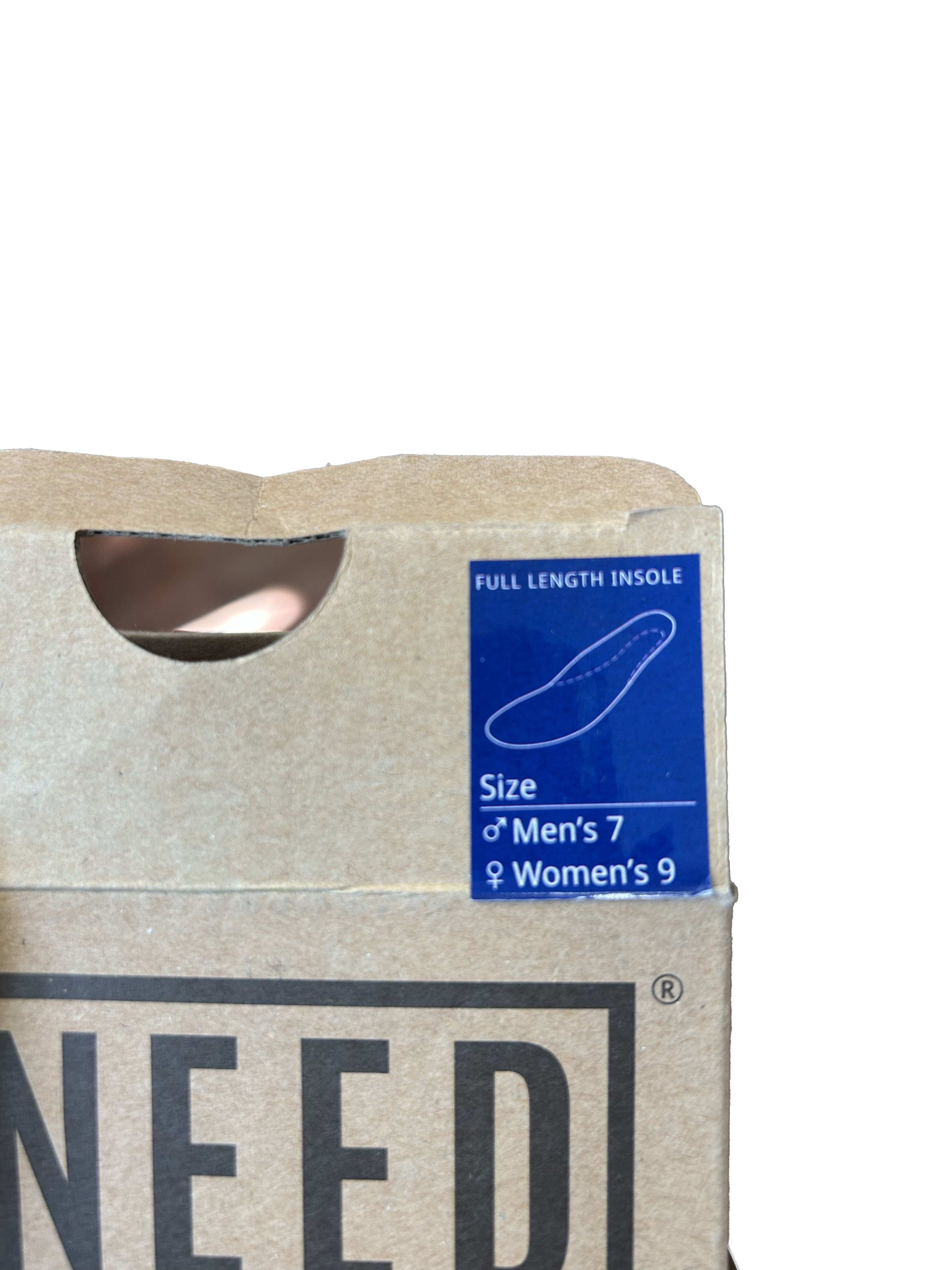 KNEED 2 FIT sole Inserts - size Women's 9 or Men's 7