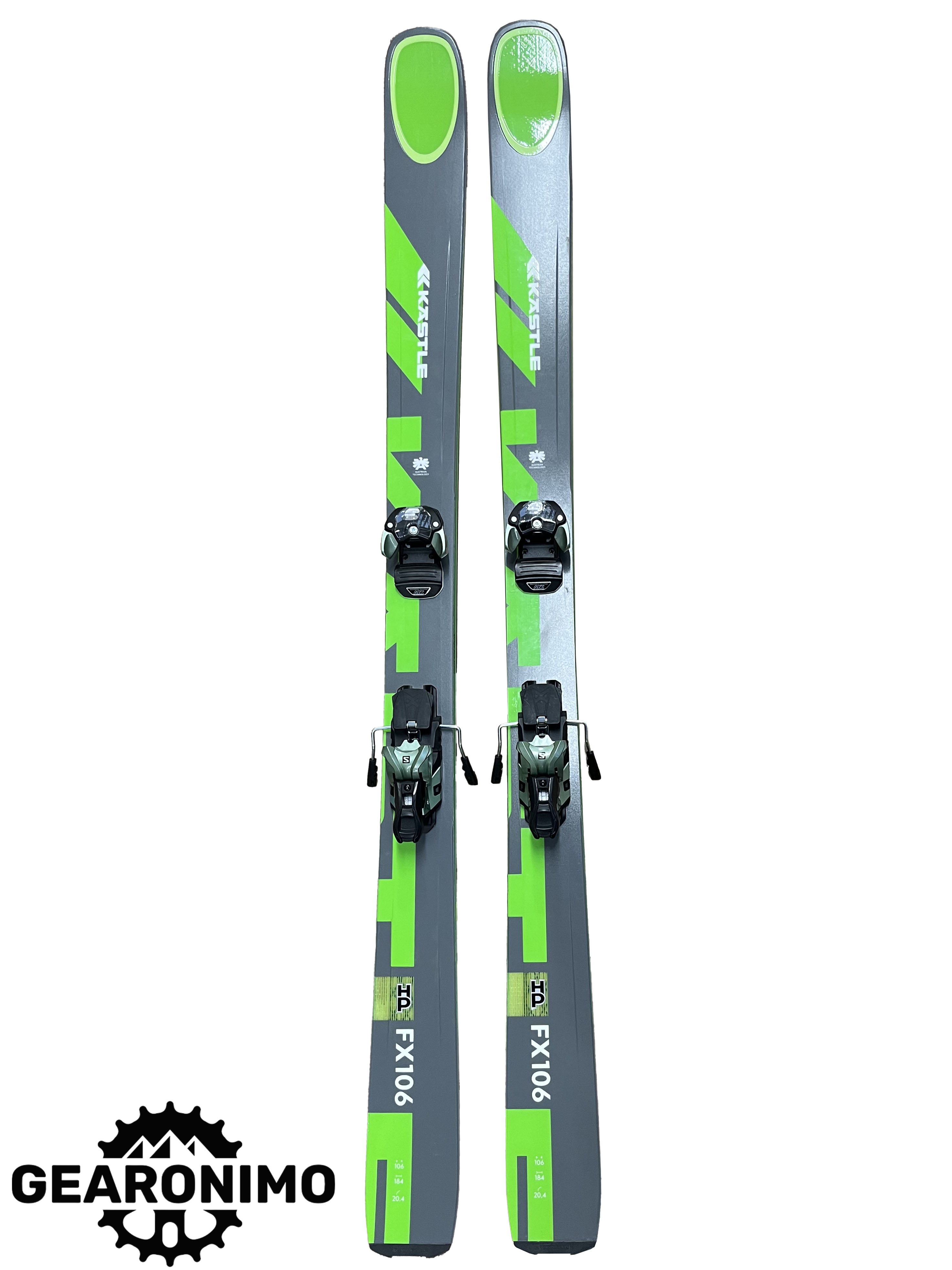Kastle Fx 106 Skis With Salomon Wardewrn 13 Bindings - 184cm