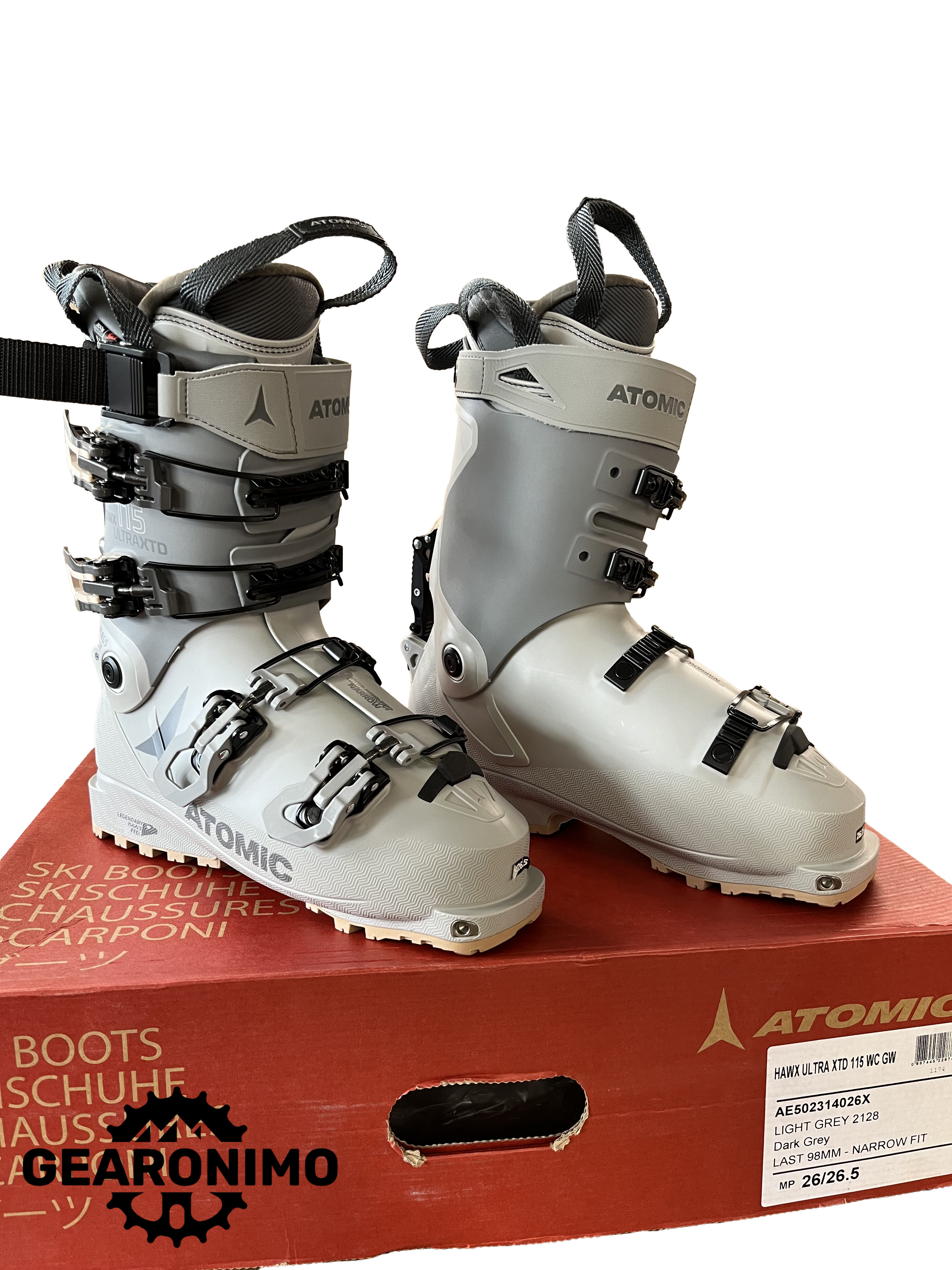 Atomic Hawx 115 (Mondo 26) Narrow fit