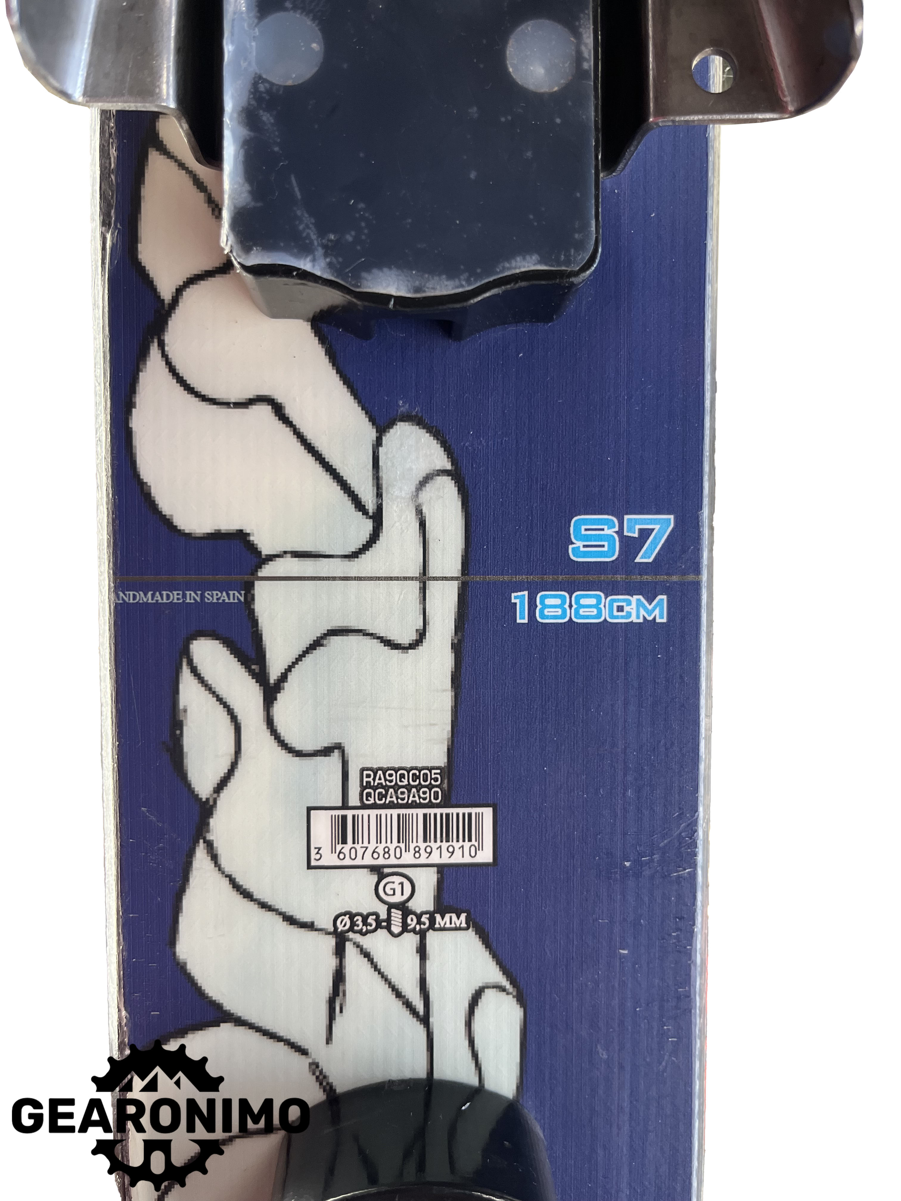 Rossignol Max Manikin 188cm Length w/t 22 Design BombShell Tele Bindings