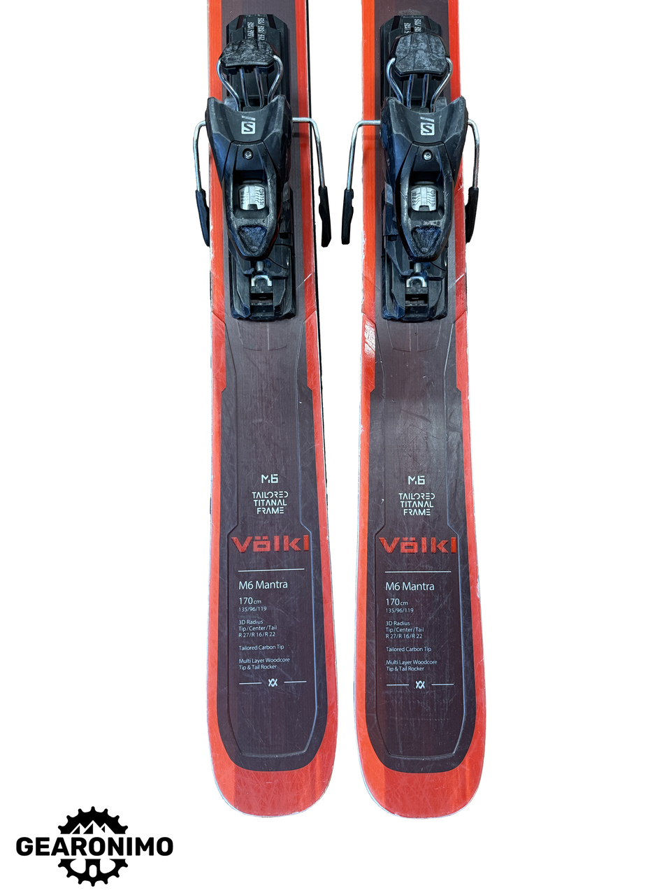 Volkl M6 Mantra 96 Underfoot 170cm w/ Salomon M11 Bindings