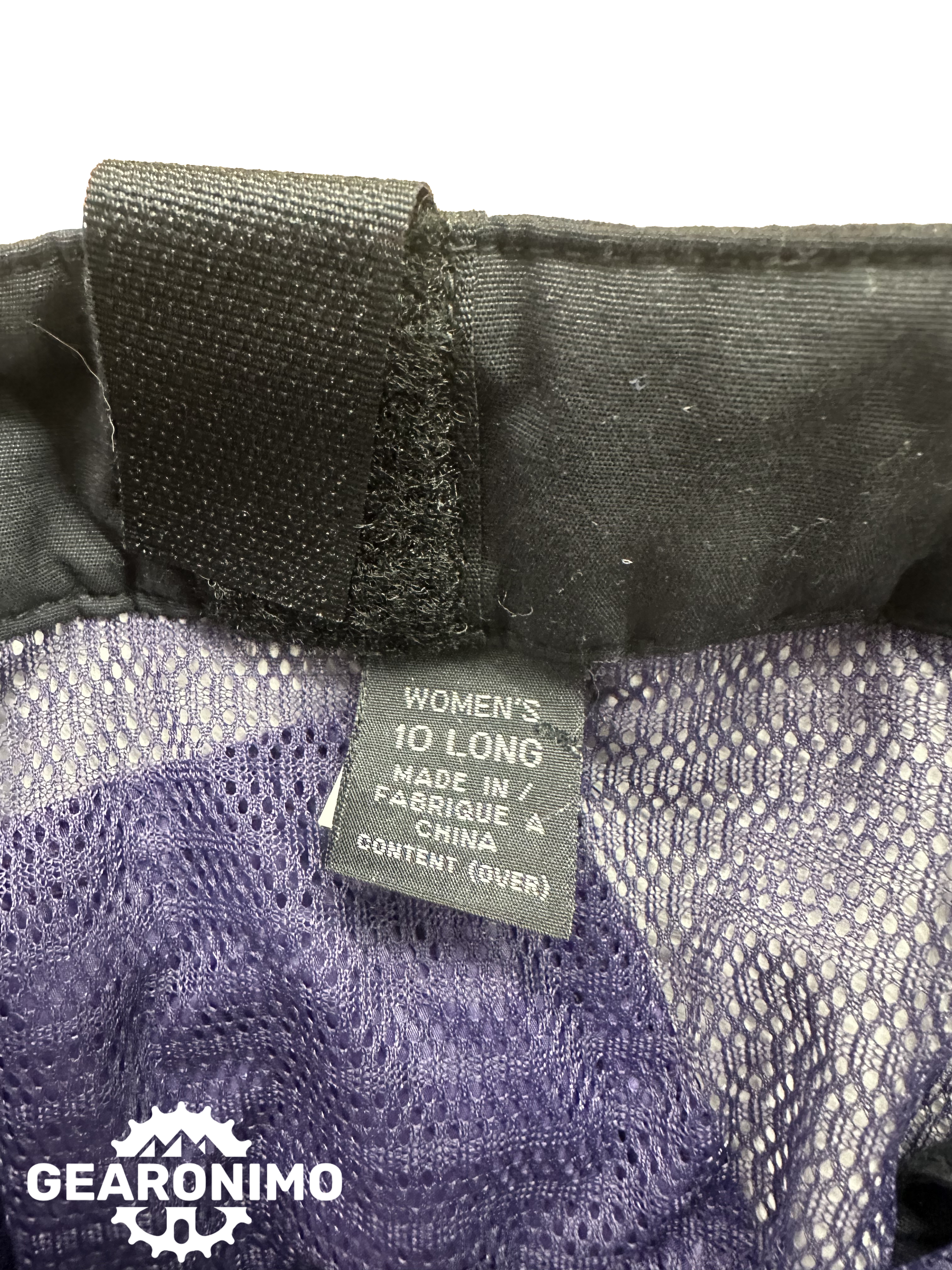 Patagonia snow pants purple liner Wmn 10