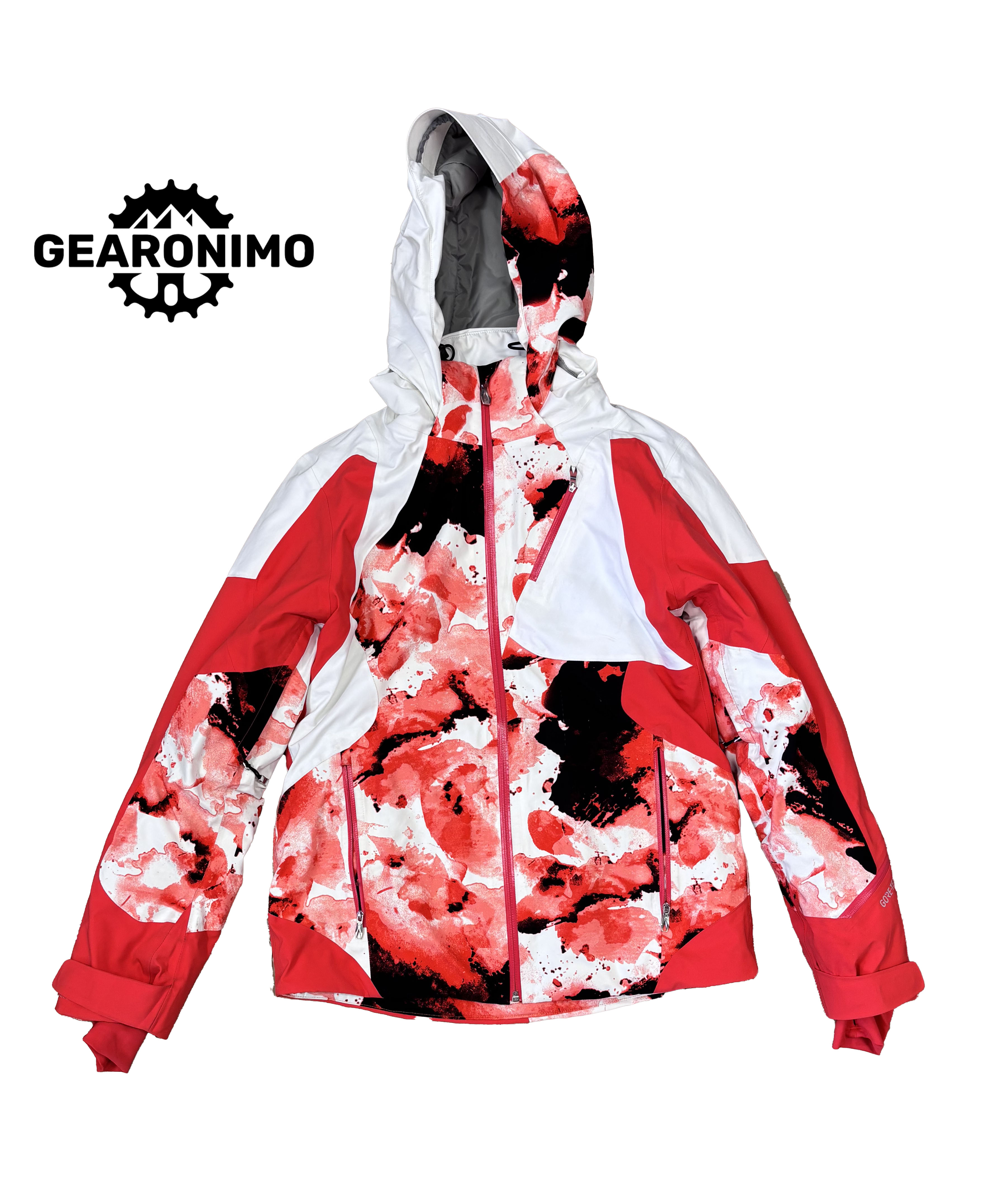 Women’s Spyder Leader GTX Jacket – White/Pink – Size 10 (Medium)