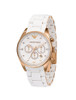 Armani White Watch
