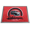 Retro Black & Red VW Campervan Doormat