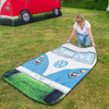 Volkswagen Blue Campervan Quilted Picnic Blanket