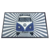 Blue Front Facing VW Campervan Stripes Doormat