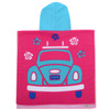 Volkswagen Beetle Kids Pink Beach Poncho