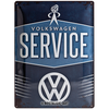 Volkswagen Campervan VW Service Embossed Metal Tin Sign