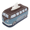 VW Brown & Petrol Blue Campervan Neoprene Tissue Box Holder