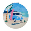 Volkswagen Campervan Waves Are Calling Beach Compact Mirror