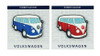 VW Campervan Rubber Fridge Magnet - Side View