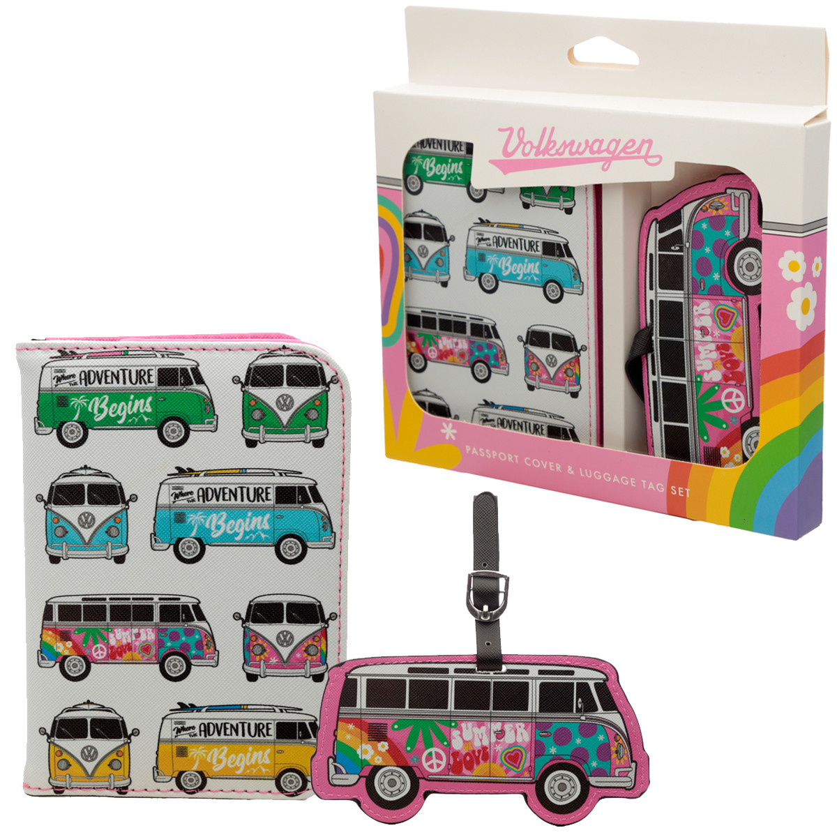 Volkswagen Campervan Summer Love Set of 3 Lunch Boxes Meal Prepping