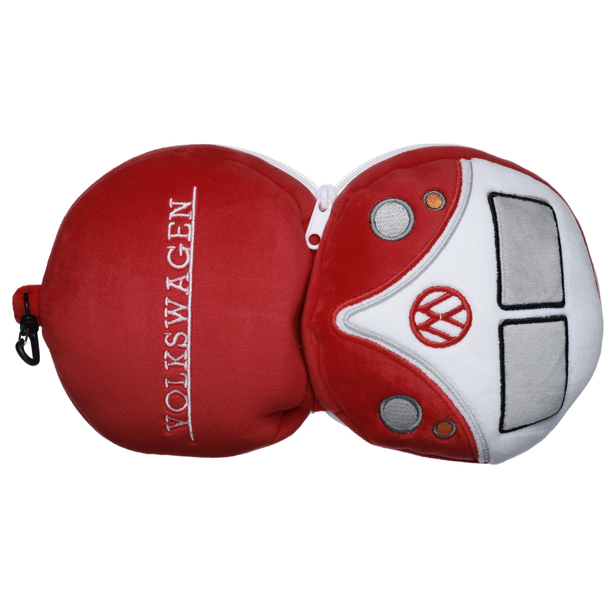 Volkswagen Red Campervan Travel Pillow With Eye Mask Relax in VW Style