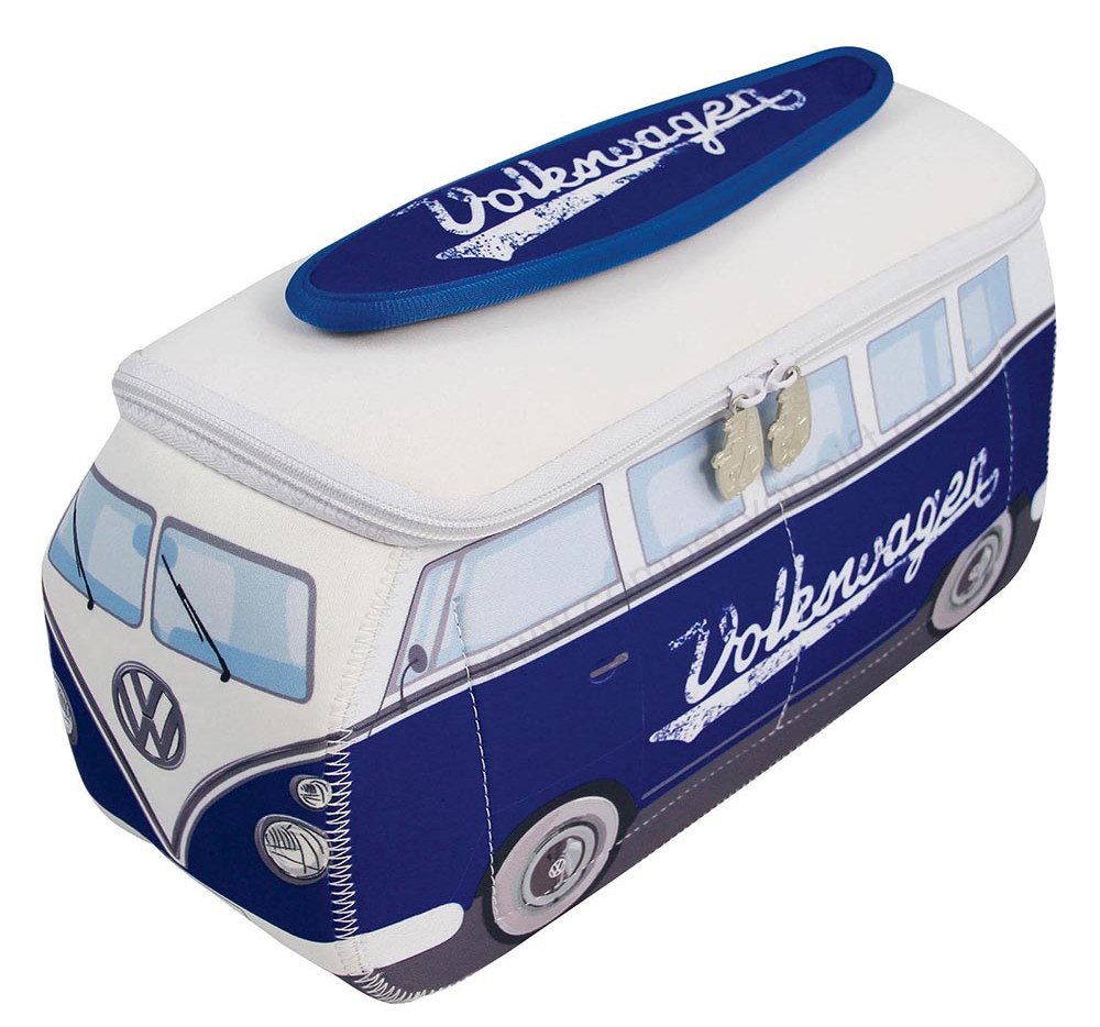 VW Blue Campervan Universal Neoprene Wash Bag Highly Versatile Camper Bag