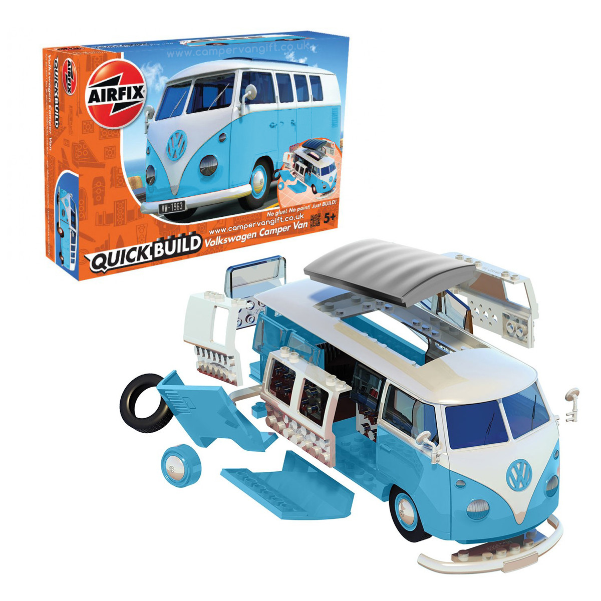 Airfix Vw Plastic Model Kits Airfix Quick Build Volkswagen Blue