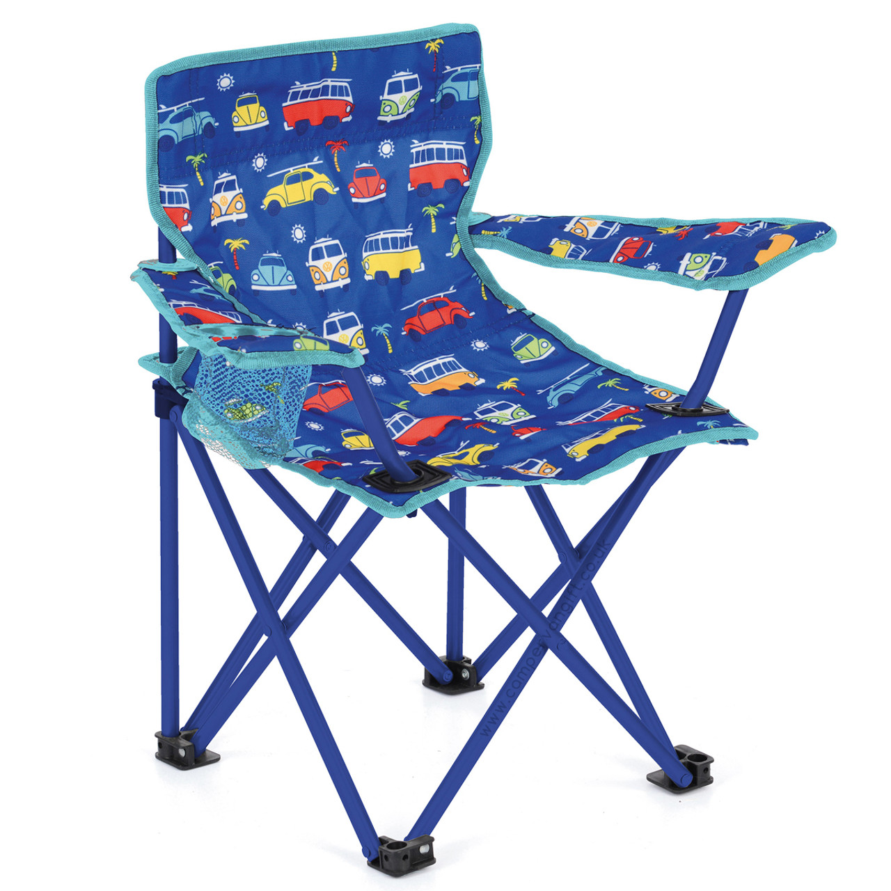 volkswagen campervan kids blue camping chair