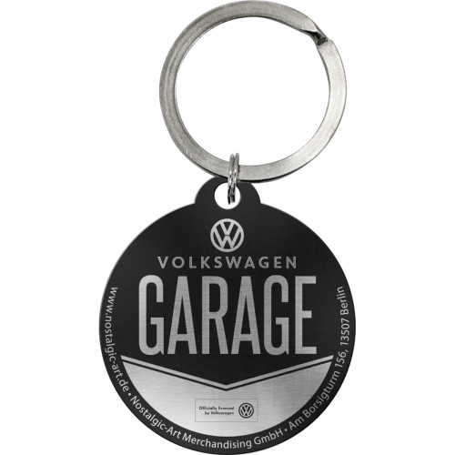 Volkswagen Campervan Mr Bubblehead Metal Round Key Ring - Great VW