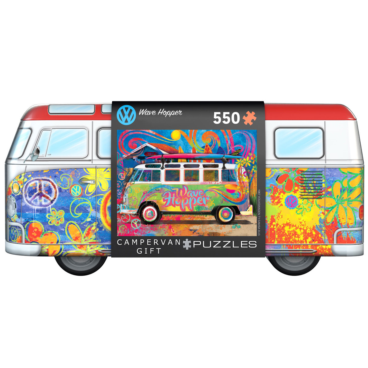 Volkswagen 550 Piece Campervan Wave Hopper Puzzle Tin