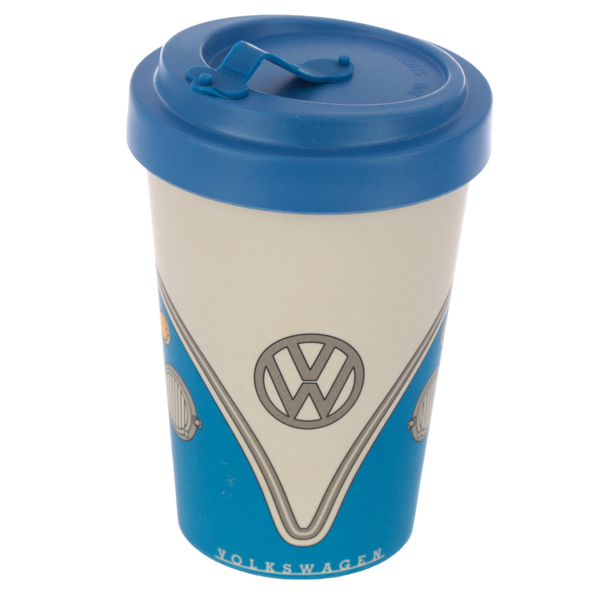 VW Bus Enamel Mug - 500ml (16.9oz) 'On The Road' Coffee Cup, Officially Licensed Volkswagen
