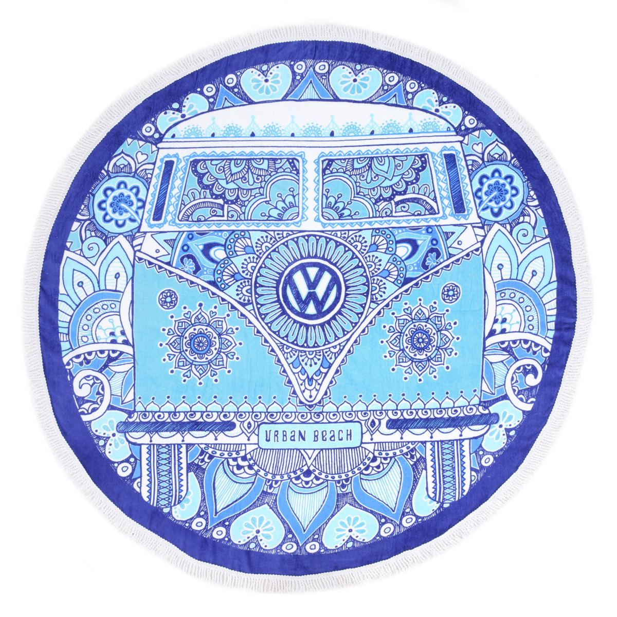 Peace Love Racing Beach Towel