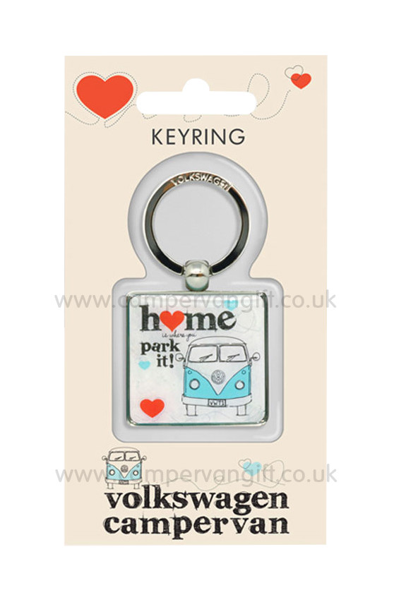 Home Is Where You Park It Caravan Keyring Camper Travel Trailer