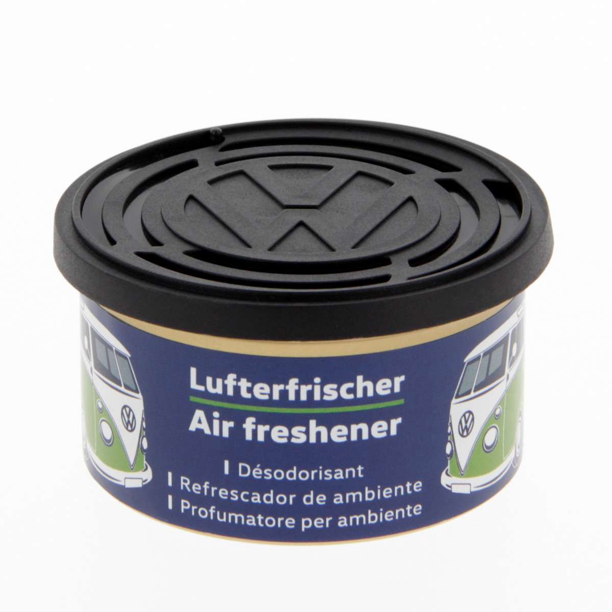 Volkswagen Campervan Air Freshener Tin Fresh Navy Blue Smells Great