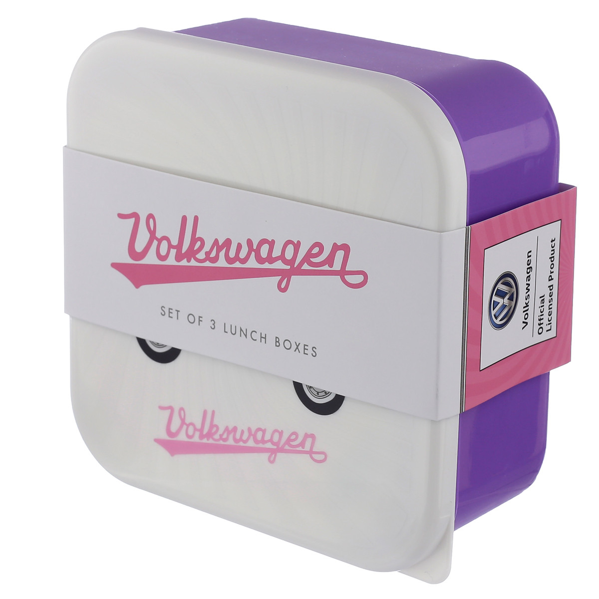 Volkswagen Campervan Summer Love Set of 3 Lunch Boxes Meal Prepping