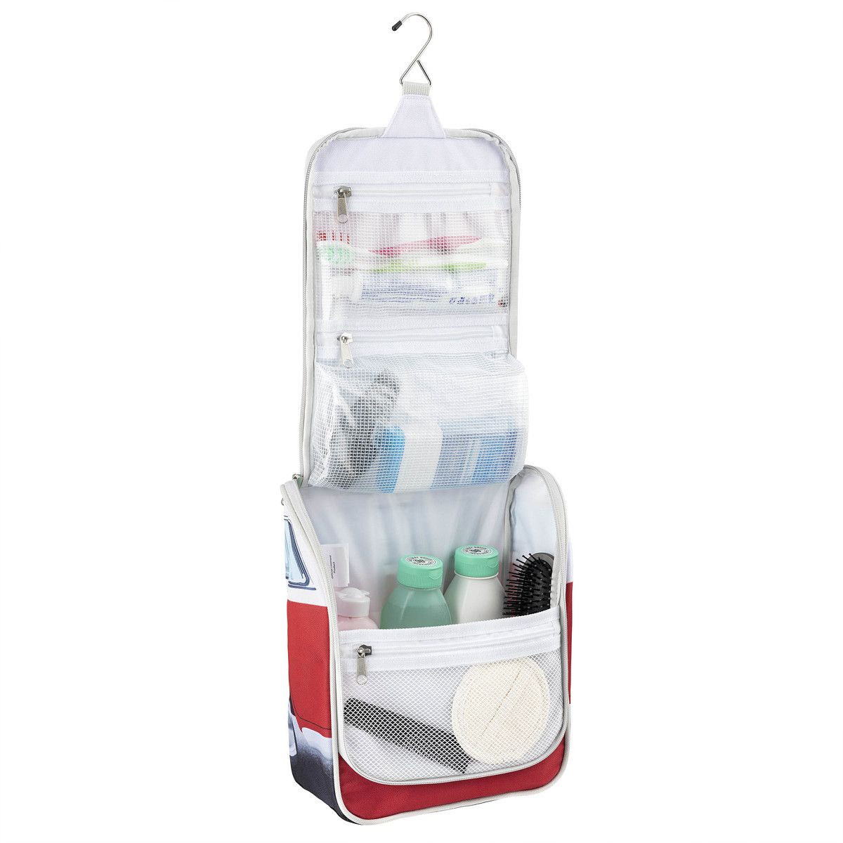 Volkswagen Red Campervan Hanging Toiletry Bag - Great for Camping ...
