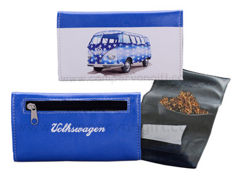 Volkswagen Blue Campervan Tobacco Pouch