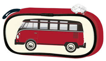 VW Red T1 Campervan Pencil / Cosmetic Case