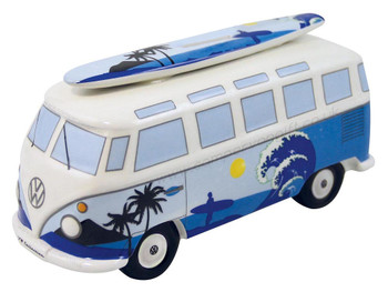 VW T1 Blue Surfer Campervan Money Box