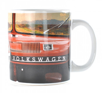 VW Red Dashboard Campervan Collectible Mug