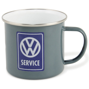 VW T1 Campervan Service Enamel Tin Mug