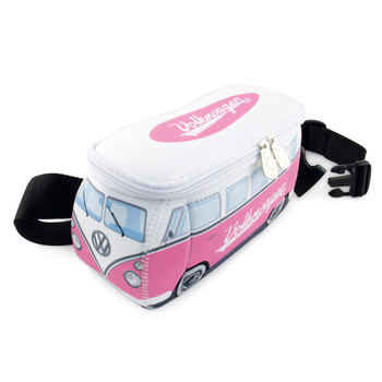 VW Pink Campervan Neoprene Hip Bag