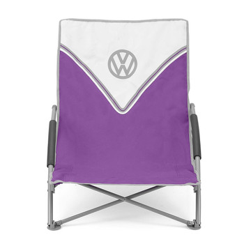 Volkswagen Purple Campervan Folding Low Camping Chair