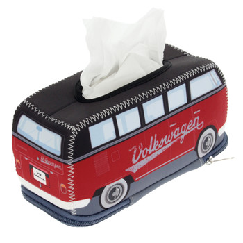 VW Black & Red Campervan Neoprene Tissue Box Holder