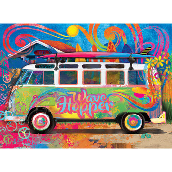 Volkswagen 550 Piece Campervan Wave Hopper Puzzle Tin Volkswagen 550 Piece Campervan Wave Hopper Puzzle Tin