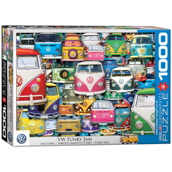 Volkswagen Funky Jam 1000 Piece Campervan Puzzle Volkswagen Funky Jam 1000 Piece Campervan Puzzle
