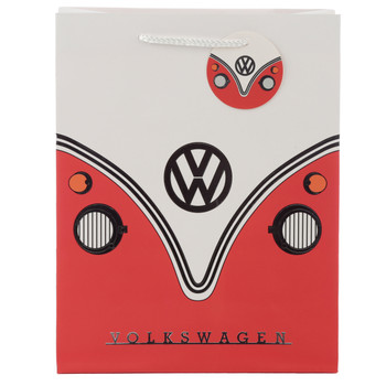 Volkswagen Red Campervan Medium Gift Bag