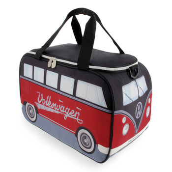 Volkswagen Campervan Black & Red Thermal Cool Bag